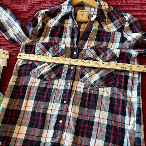 Zara Buffalo Plaid Snap Flannel Shirt. Size Medium. - Picture 14 of 15